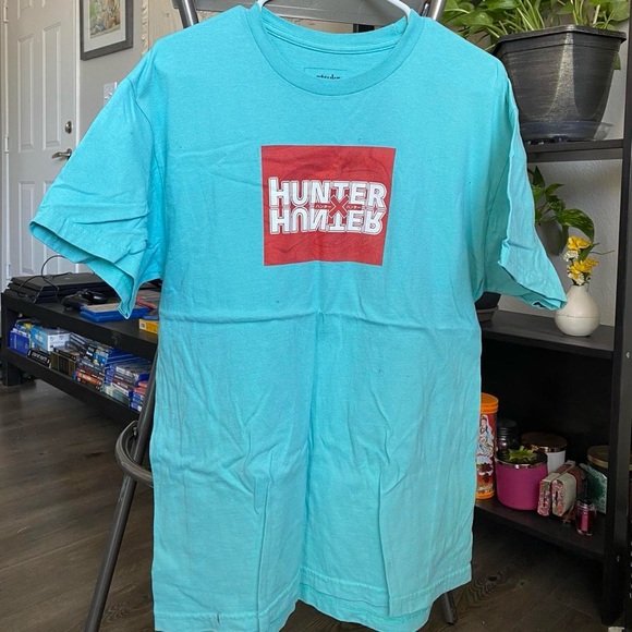 Large Blue Anime HunterxHunter Graphic T Shirt - Picture 2 of 3